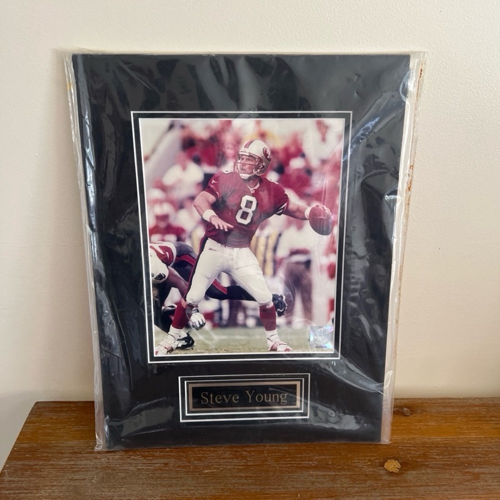 BN vintage 49ers Steve Young Picture/plague